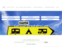 Tablet Screenshot of caravan-breakers.com
